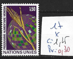 NATIONS UNIES OFFICE DE GENEVE 17 * Côte 1.25 € - Unused Stamps