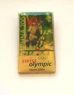 Athens 2004 Olympic Games - Switzerland Dated NOC Pin, Equestrian - Jeux Olympiques