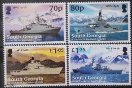 South Georgia And The South Sandwich Islands 2020, Royal Navy Ship, MNH Stamps Set - Géorgie Du Sud