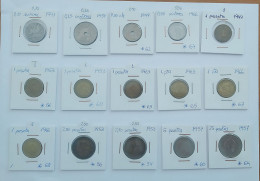 Lote De 15 Monedas Franco De Varios Valores Y Fechas - 1 Peseta