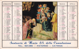 Calendarietto - Santuario Di Maria Ss.della Consolazione - Paternò - Catania - Anno 1969 - Kleinformat : 1961-70