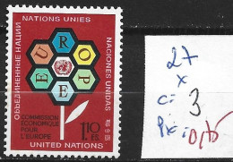 NATIONS UNIES OFFICE DE GENEVE 27 * Côte 3 € - Nuovi