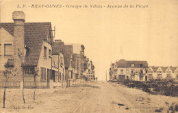 CPA 59 BRAY DUNES GROUPE DE VILLAS AVENUE DE LA PLAGE - Bray-Dunes