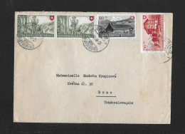 1948 ARBEIT UND SCHWEIZER HAUS III ► Brief Von Zürich Nach Brno Tschechoslowakei - Lettres & Documents