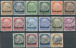 France, Alsace-Lorraine N°24 à 39 Oblitérés - (F1530) - Used Stamps