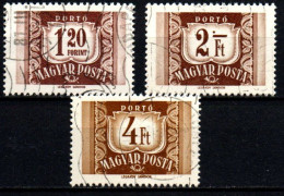 1958 - Ungheria S 232 + S 233 + S 234 Segnatasse  ------ - Usati