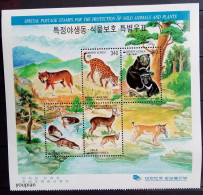 South Korea 1998, Protection Of Wild Animals, MNH S/S - Corée Du Sud