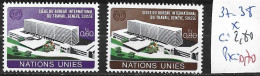 NATIONS UNIES OFFICE DE GENEVE 37-38 * Côte 2.80 € - Unused Stamps