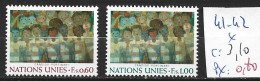 NATIONS UNIES OFFICE DE GENEVE 41-42 * Côte 3.10 € - Nuevos