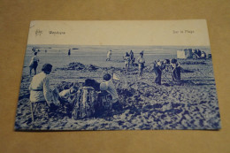 Belle Carte Ancienne, Wenduyne , Sur La Plage,1916,pour Collection - Wenduine