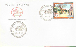 1989 BUSTA CON ANNULLO FDC Turistica. 16ª Serie. GROTTAMMARE - Autres & Non Classés