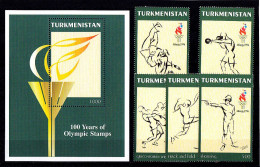 Olympics 1996 - Judo - TURKMENISTAN - S/S+Set MNH - Estate 1996: Atlanta