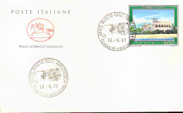 1989 BUSTA CON ANNULLO FDC Turistica. 16ª Serie. GIARDINI NAXOS - Autres & Non Classés