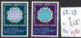 NATIONS UNIES OFFICE DE GENEVE 58-59 * Côte 3.55 € - Neufs