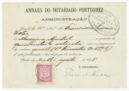 Portugal, 1895, # 69a Dent. 12 1/2  - Storia Postale