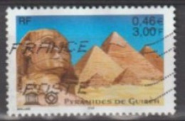 FRANCE - UNESCO -Patrmoine Universel - Egypte : Pyramide De Guizéh - Afgestempeld