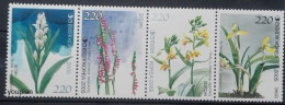 South Korea 2005, Flowers, MNH Unusual Stamps Strip - Corée Du Sud