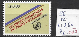 NATIONS UNIES OFFICE DE GENEVE 96 ** Côte 1.60 € - Ongebruikt