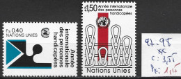 NATIONS UNIES OFFICE DE GENEVE 97-98 ** Côte 3.55 € - Nuovi