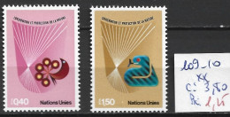 NATIONS UNIES OFFICE DE GENEVE 109-10 ** Côte 3.80 € - Unused Stamps