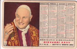 Calendarietto - Seminario Missionario Giovanni XXIII - P.i.m.e. Sotto Il Monte - Bergamo - Anno 1966 - Kleinformat : 1961-70