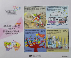 South Korea 2014, Philately Week, MNH S/S - Corée Du Sud