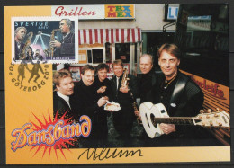 Martin Mörck. Sweden 1999. Swedish Dance Bands. Michel 2143. Maxi Card. Signed. - Maximumkaarten (CM)