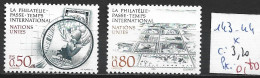 NATIONS UNIES OFFICE DE GENEVE 143-44 * Côte 3.20 € - Nuevos