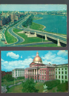 USA, Massachusetts, Boston, The State House, Starrow Drive, 1960's, Lot Of 2 Postcards N99d - Boston