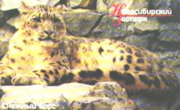 Russia:Used Phonecard, OAO Sibirtelekom, Elektrosvjaz NSO, 300 Bit, Novosibirski Zoo, Irbis, Snow Leopard - Russia