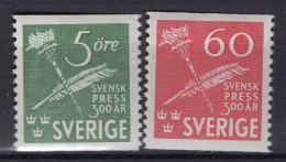 T1204 - SUEDE SWEDEN Yv N°313/14 * - Ungebraucht