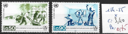 NATIONS UNIES OFFICE DE GENEVE 154-55 * Côte 3.40 € - Unused Stamps
