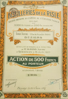 Action Distilleries De La Risle "Béziers" RARE - Industrie