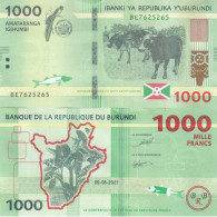 BURUNDI 1000 FRANCS 2021 P 51 UNC - Burundi