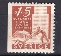 T1212 - SUEDE SWEDEN Yv N°341a * - Unused Stamps