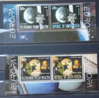 South Ossetia 2009, Europa - Astronomy, Two MNH Stamp Strips - Géorgie