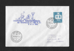 1961 CONFÉRENCE INTERNATIONALE DU TRAVAIL GENÈVE ► Brief Mit Seltenem Offiz.Stempel Von Genève Nach Basel   ►RAR◄ - Storia Postale