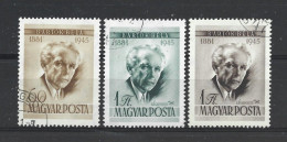 Hungary 1955 Bela Bartok Y.T. 1182+A190/191 (0) - Usati