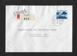 1952 SEEN UND WASSERLÄUFE ► Chargé Brief Von Thun 1 Nach Wangen An Der Aare - Storia Postale