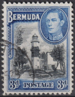 1941 Bermuda ° Mi:BM 108, Sn:BM 121A, Yt:BM 111, St. David's Lighthouse, King George VI - Bermudes