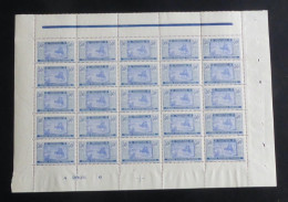 MAURITANIE - 1922-26 - N°YT. 45 - Nomades 50c Bleu - Bloc De 25 Bord De Feuille - Neuf Luxe** / MNH - Neufs