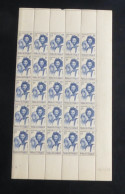MAURITANIE - 1938 - N°YT. 89 - Couple Maure 1f75 Bleu - Bloc De 25 Bord De Feuille - Neuf Luxe** / MNH - Neufs