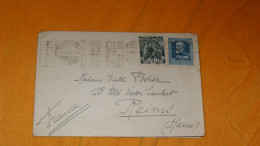 ENVELOPPE ANCIENNE DE 1939../ CACHETS BUCURESTI GARE DE NORD ?..POUR REIMS + TIMBRES X2 - Storia Postale