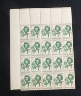 MAURITANIE - 1938 - N°YT. 91 - Couple Maure 3f Vert - Bloc De 20 Bord De Feuille - Neuf Luxe** / MNH - Neufs