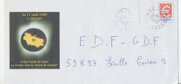 Postal Stationery / PAP France 1999 Total Solar Eclipse - Sterrenkunde