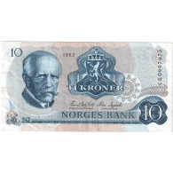 Norvège, 10 Kroner, 1982, KM:36c, TTB - Norway