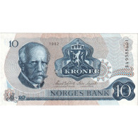 Norvège, 10 Kroner, 1982, KM:36c, SUP - Noorwegen