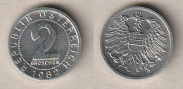 02240) Oesterreich, 2 Groschen 1982 - Autriche