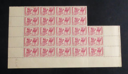 MAURITANIE - 1939-40 - N°YT. 105 - Méharistes 40c Rose - Bloc De 23 Bord De Feuille - Neuf Luxe** / MNH - Ungebraucht