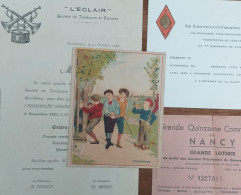 Documents Vieux Papiers Chromo PRISONNIER Imprimé L' ECLAIR Montlhéry Tambours & Clairons Cv Le Colonel KAMINSKI - Documents